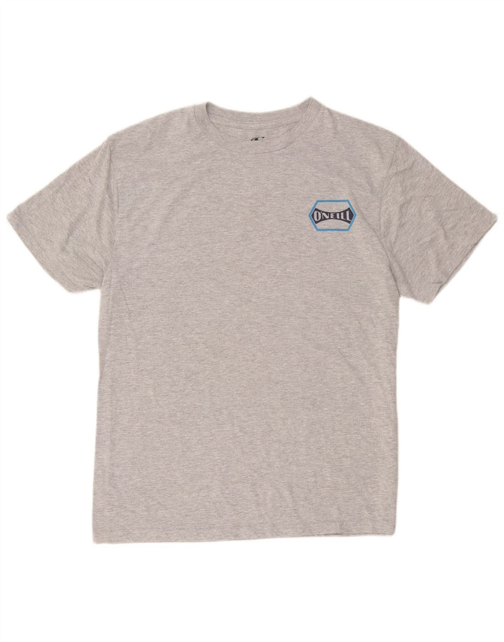 O'Neill Mens Modern Fit Graphic T-Shirt Top Large Grey Cotton