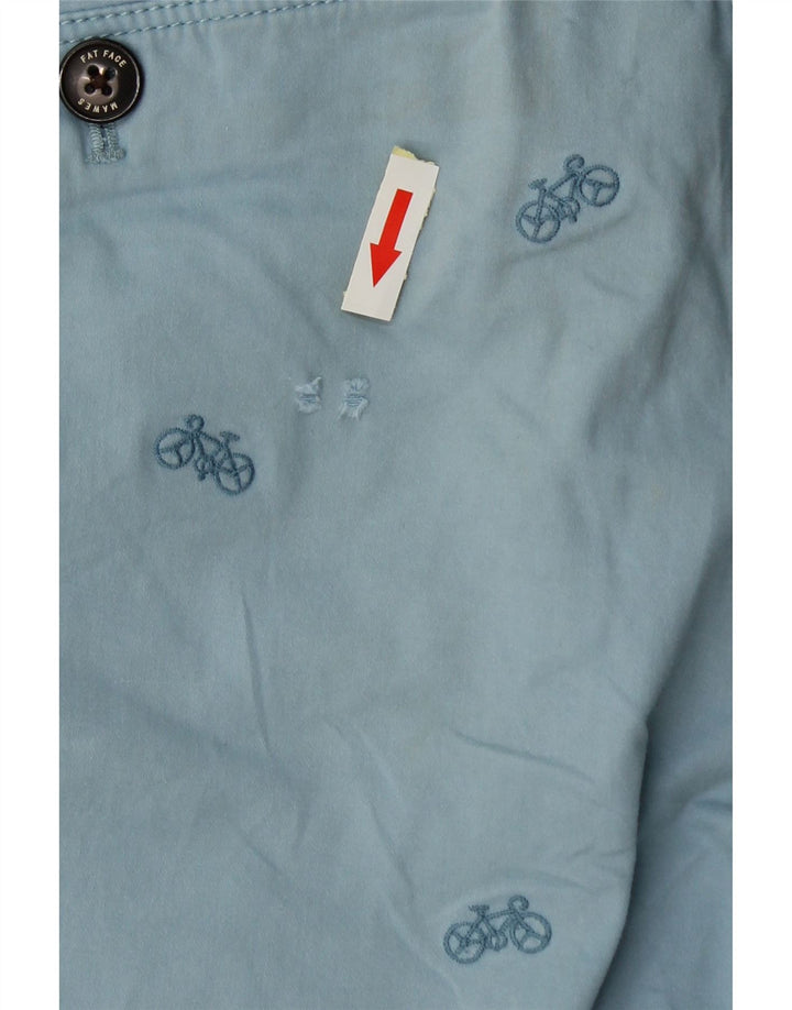 Pantaloncini chino da uomo con motivo astratto Fat Face W34 grande cotone blu