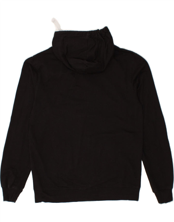 LOTTO Mens Zip Hoodie Sweater Medium Black Cotton Vintage Lotto and Second-Hand Lotto from Messina Hembry 
