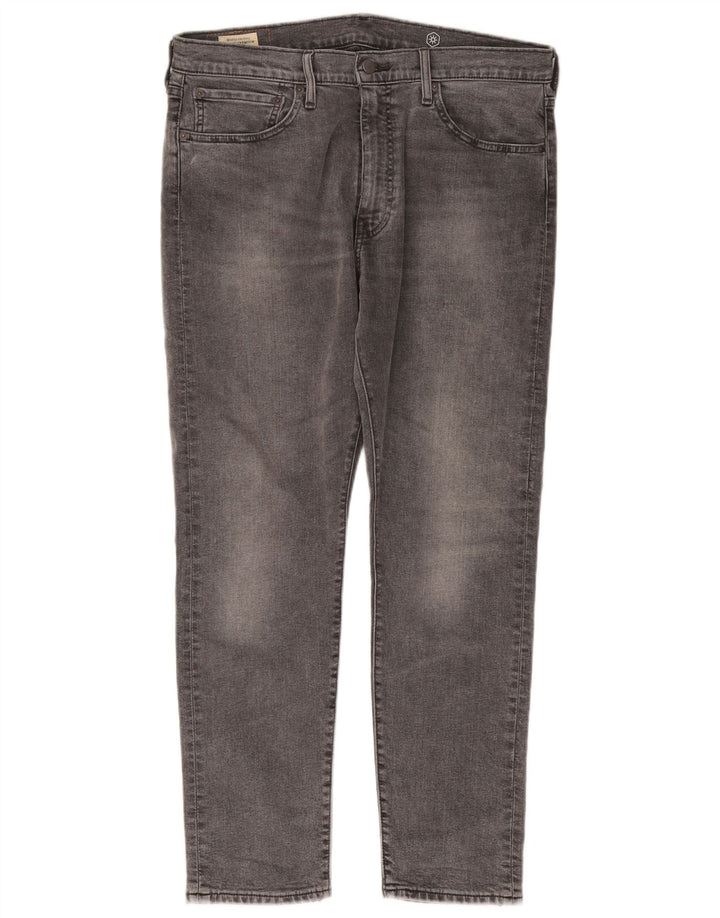 Levi's Mens Slim Tapered Jeans W36 L30 Grey Cotton
