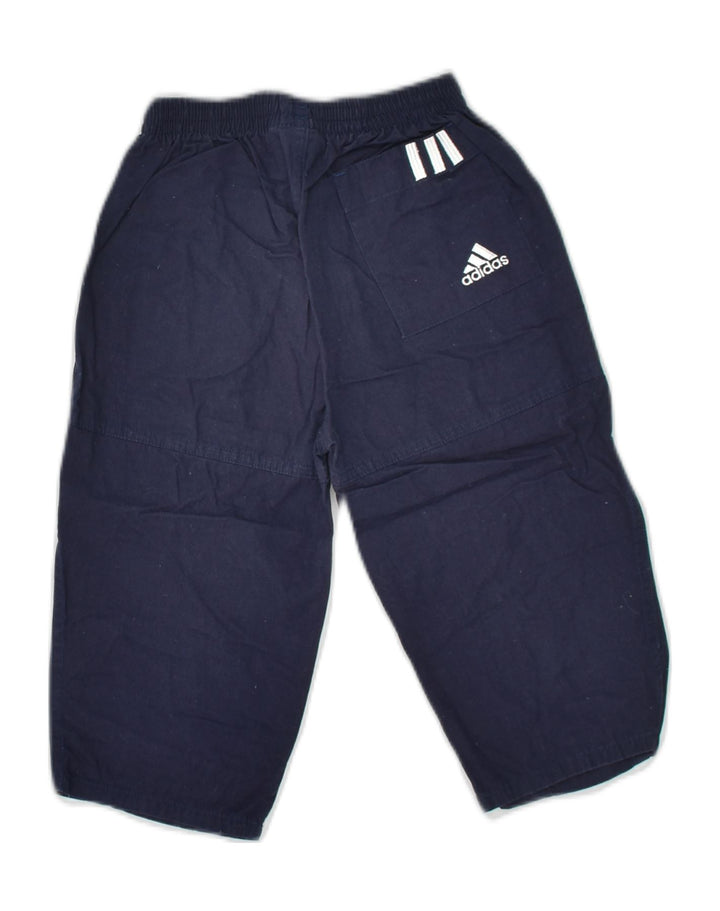 ADIDAS Baby Boys Casual Shorts 18-24 Months W18 L11 Navy Blue Cotton | Vintage Adidas | Thrift | Second-Hand Adidas | Used Clothing | Messina Hembry 