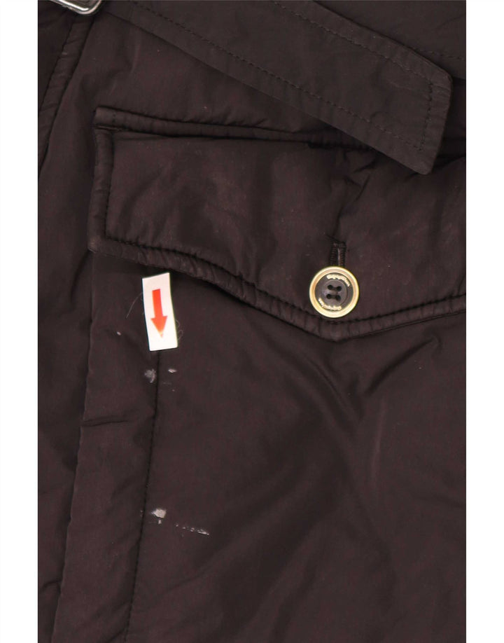 Refrigiwear Wattierter Damenmantel UK 14 Large Schwarz Polyamid