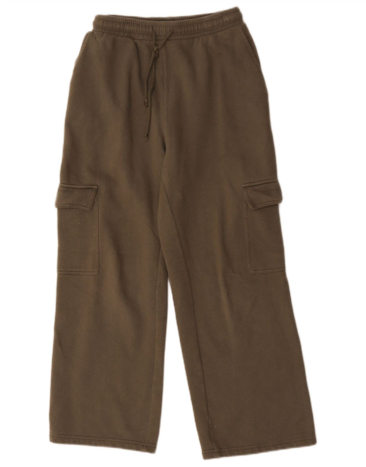 Zara Dame Cargo Træningsdragt Bukser UK 12 Medium Khaki Bomuld