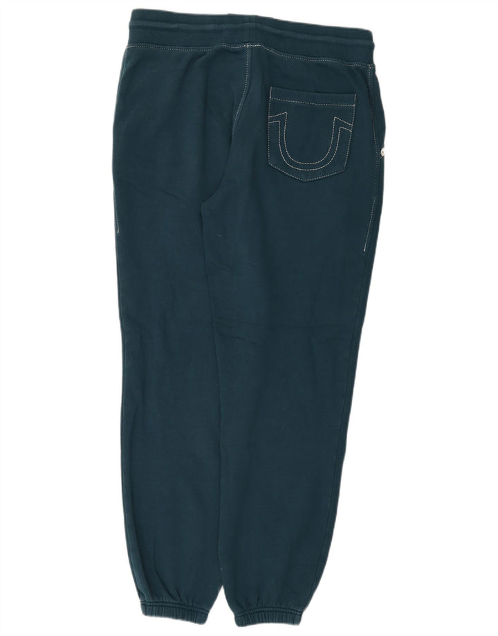 True Religion Mens Tracksuit Trousers Joggers Medium Green