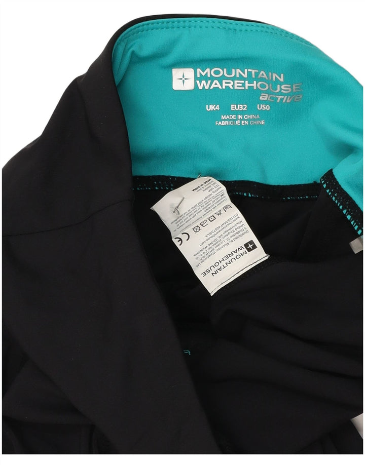 Mountain Warehouse Womens Leggings UK 4 XS Black Nylon