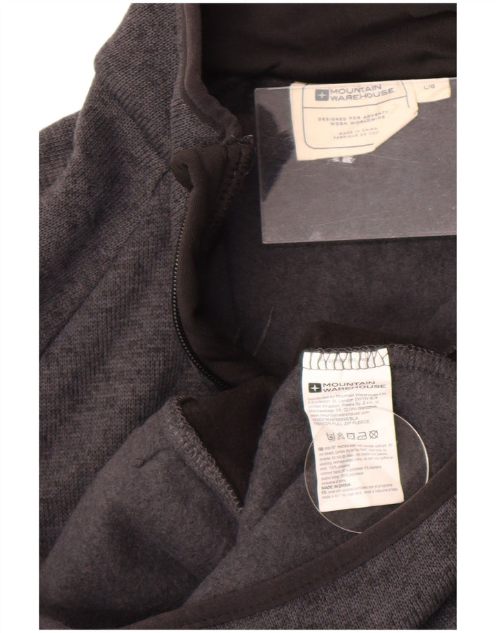 Mountain Warehouse Herren-Trainingsanzugoberteil, große graue Farbblockjacke