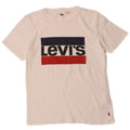 LEVI'S Mens Graphic T-Shirt Top Small White Cotton