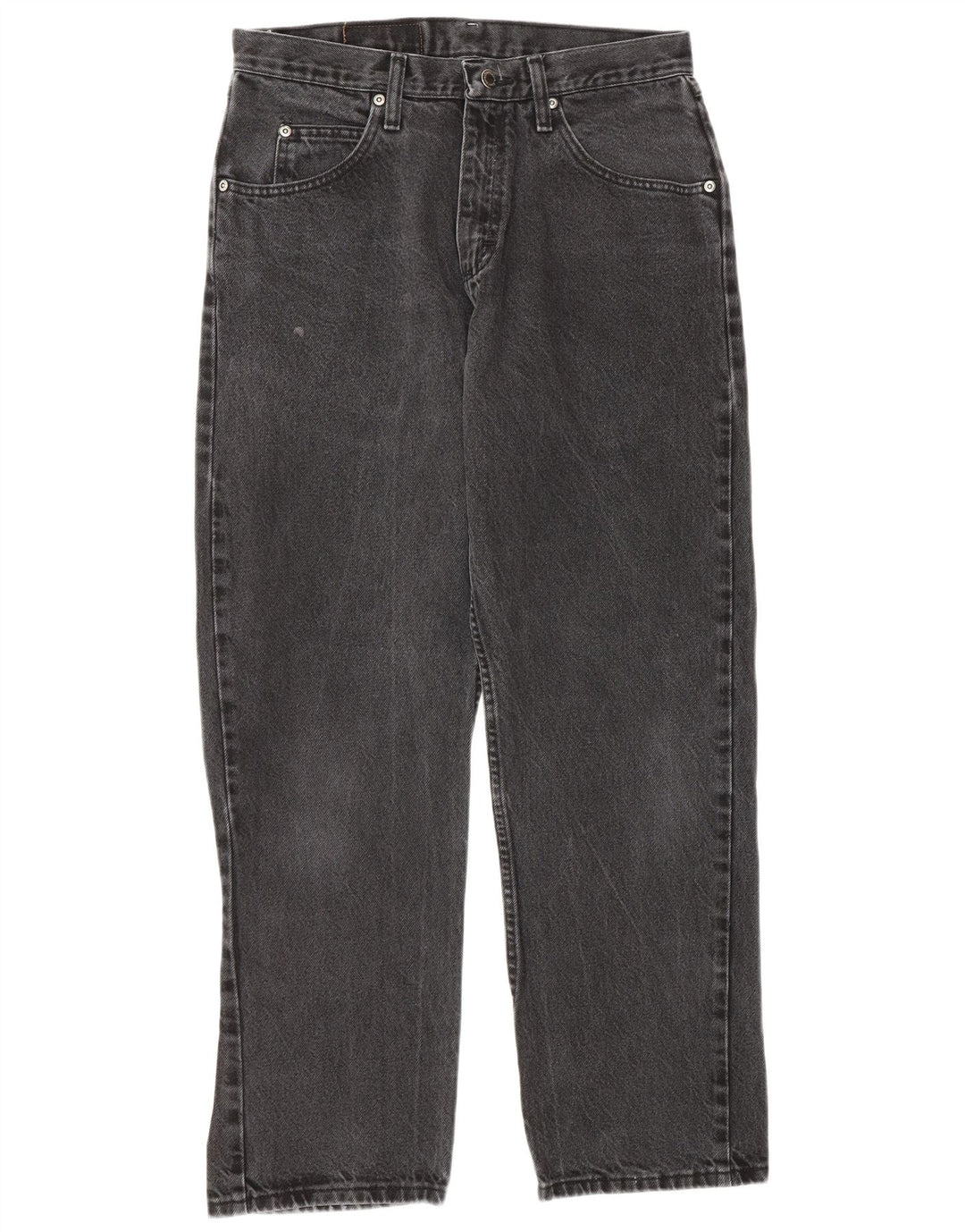 Wrangler Mens Straight Jeans W31 L30 Grey Cotton