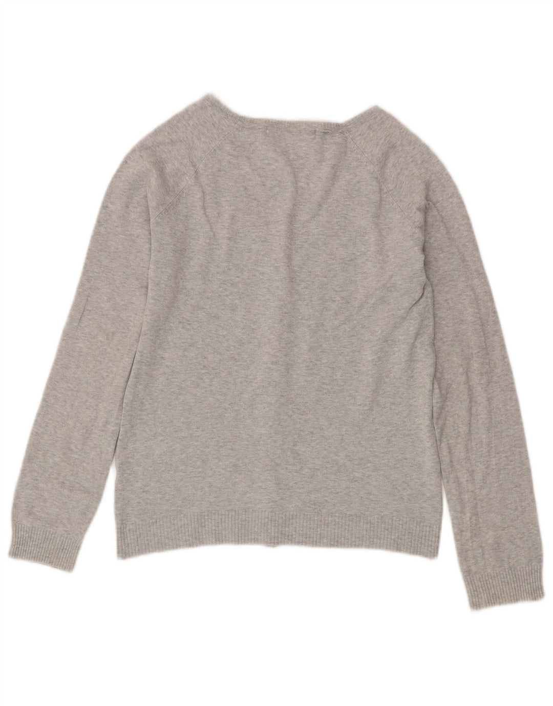 Zara Dame Cardigan Sweater UK 14 Large Grå Flecked