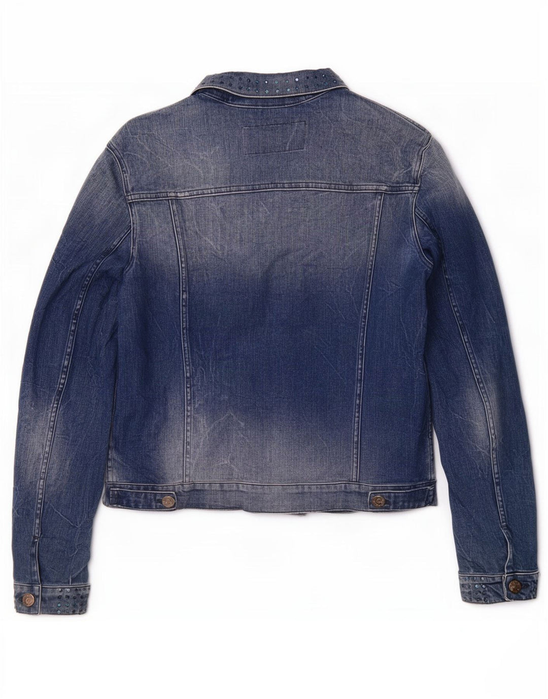 Replay Chaqueta Vaquera para Mujer ES 40 XL Algodón Azul