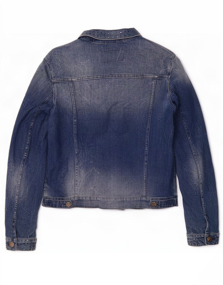 Replay Chaqueta Vaquera para Mujer ES 40 XL Algodón Azul