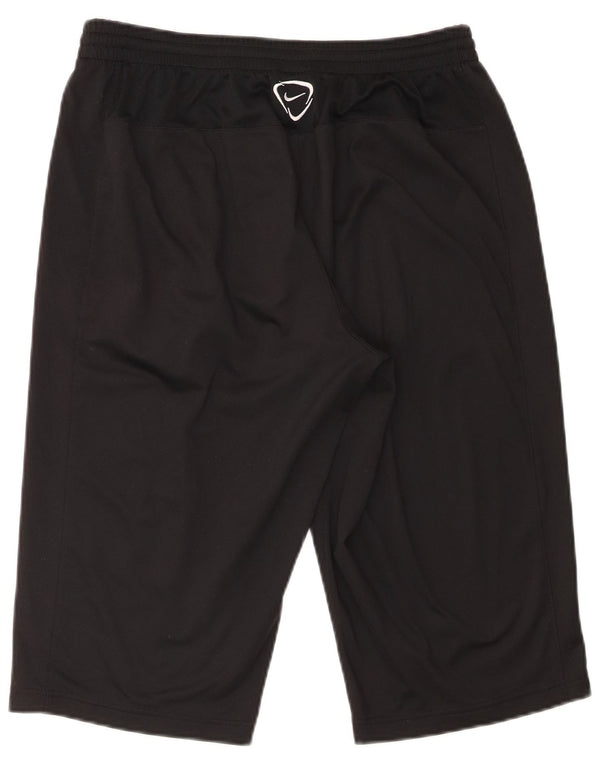 Nike Dri Fit sportske kratke hlače srednje veličine, crni poliester