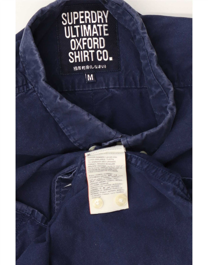 Koszula męska Superdry Modern Classic Fit, średnia, granatowa, bawełniana