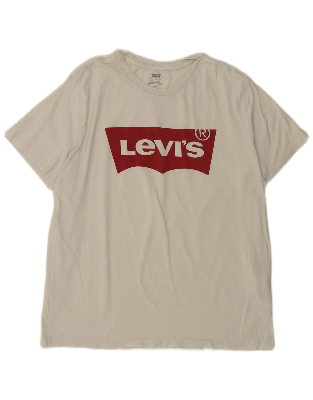 Levi's Herre grafisk T-shirt Top Stor hvid bomuld