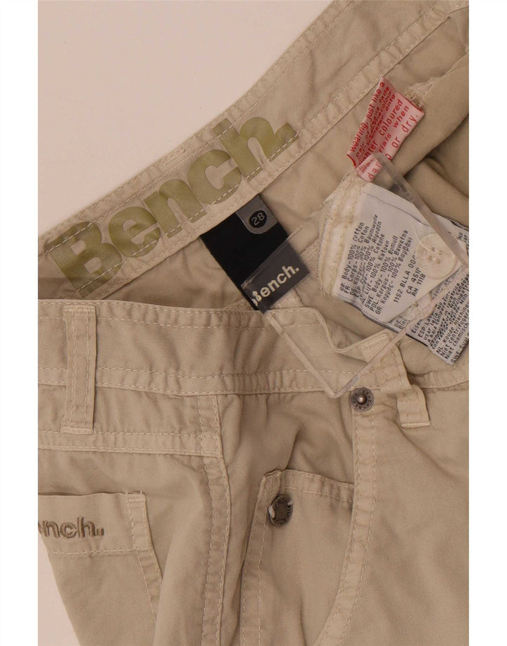 Bench Herren Chinoshorts W28 Small Beige Baumwolle