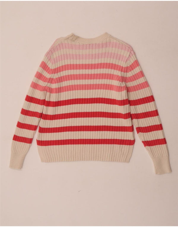 Marks & Spencer Womens Boat Neck Jumper Sweater UK 12 Medium Multicoloured