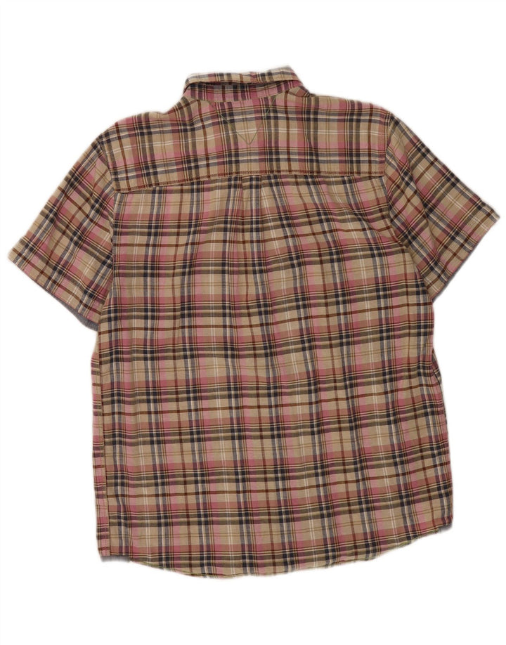 White Stuff Mens Short Sleeve Classic Fit Shirt Small Multicoloured Check