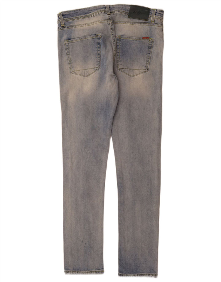 Liu Jo Mens Slim Jeans W32 L32 Blue Cotton