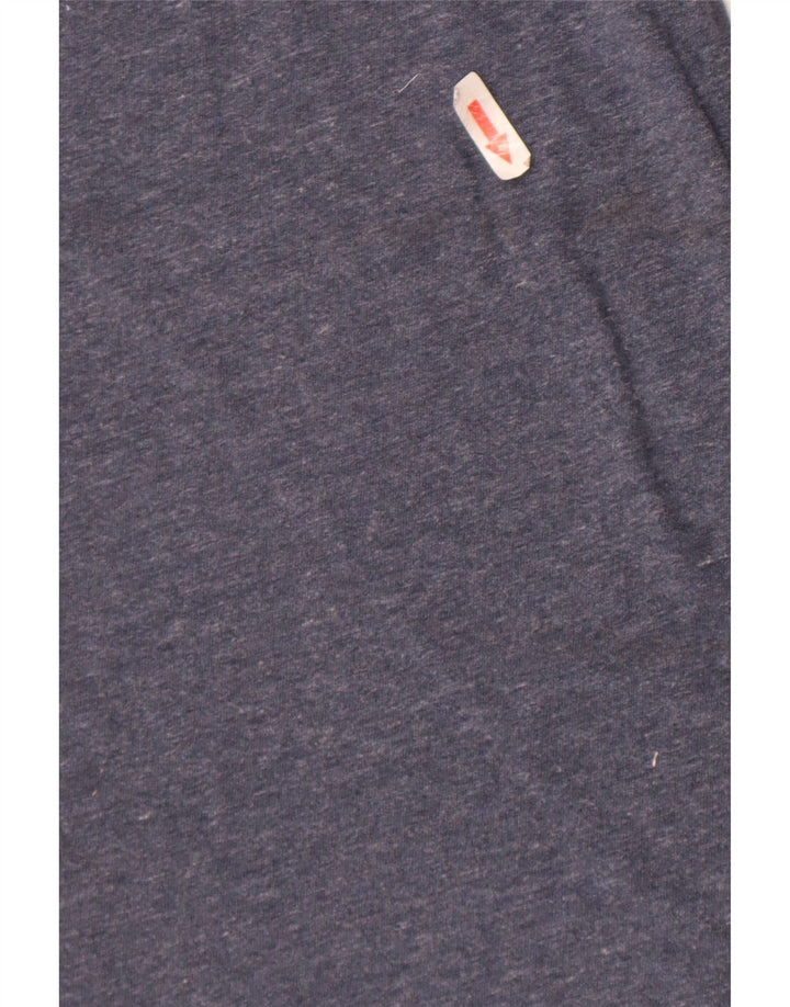Superdry Mens T-Shirt Top Medium Navy Blue Cotton