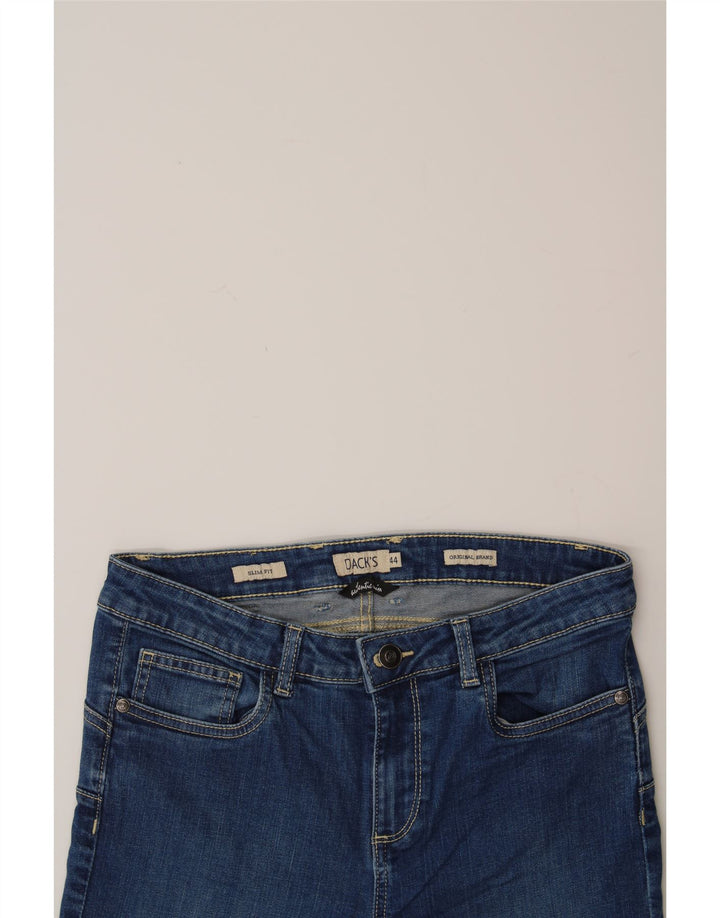 DACK'S Womens Crop Slim Jeans IT 44 Medium W30 L25 Blue Cotton Vintage Dack's and Second-Hand Dack's from Messina Hembry 