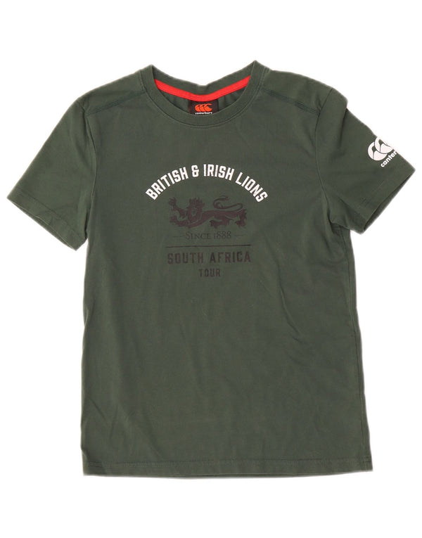 Canterbury Boys Grafisk T-Shirt Top 9-10 år Grøn Bomuld