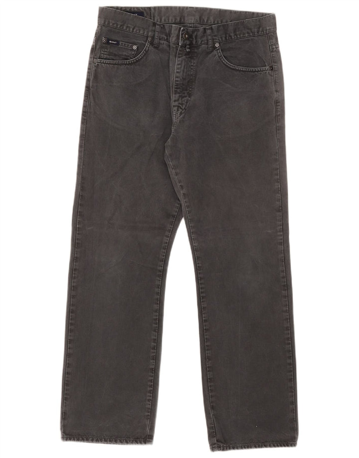 Gant Womens Jason Regular Straight Jeans W34 L30 Grey Cotton