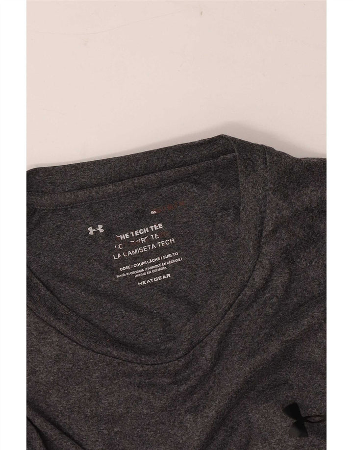 Under Armour Mens Heat Gear T-Shirt Top Medium Grey