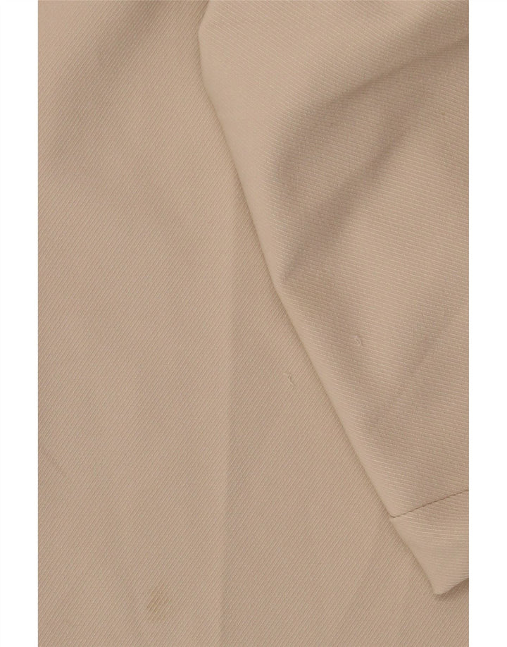 Zara Womens Wide Leg Cropped Trousers Medium W28 L26 Beige Polyester