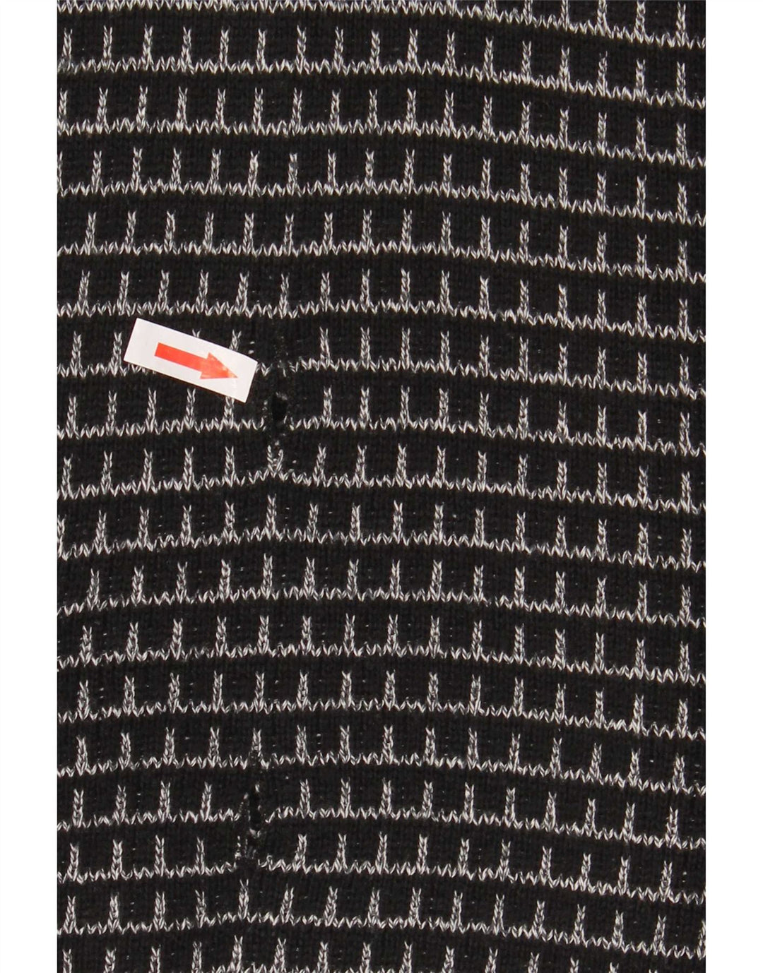Maglione cardigan da uomo Settebello XL nero a quadri in acrilico