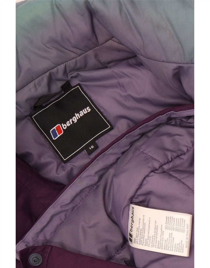 Berghaus Womens Hooded Oversized Windbreaker Jacket UK 10 Small Purple