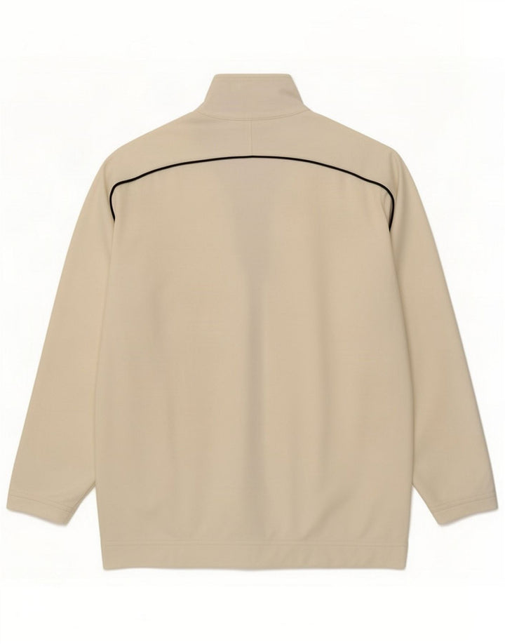 Asics Womens Tracksuit Top Jacket UK 10 Small Off White