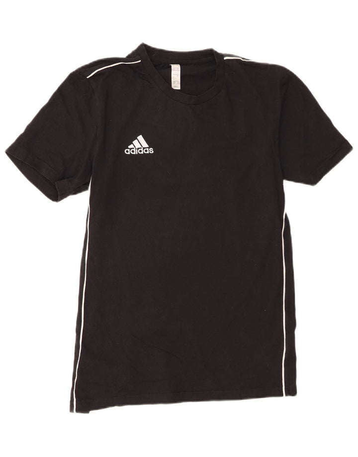 Adidas Mens T-Shirt Top Small Black Cotton
