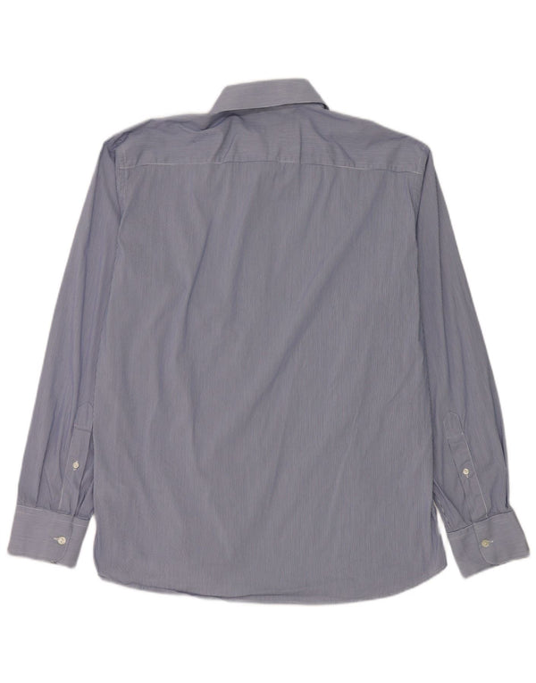 Dolce & Gabbana Mens Shirt Size 42 16 1/2 Large Blue Pinstripe Cotton