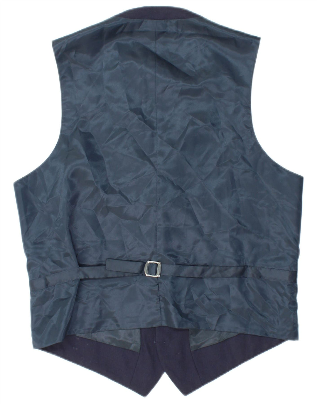 JAEGER Mens Waistcoat UK 40 Medium Navy Blue Wool