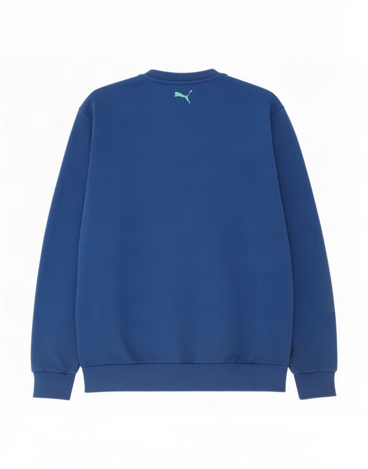 Puma Mens Graphic Sweatshirt Jumper XL Blue