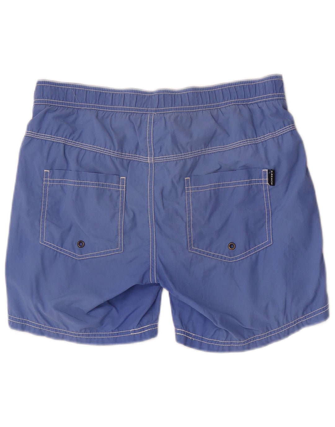 Pantaloncini da bagno da uomo Benetton piccoli in cotone blu