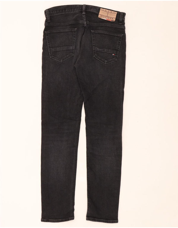 Tommy Hilfiger Mens Bleecker Slim Jeans W30 L30 Black Cotton