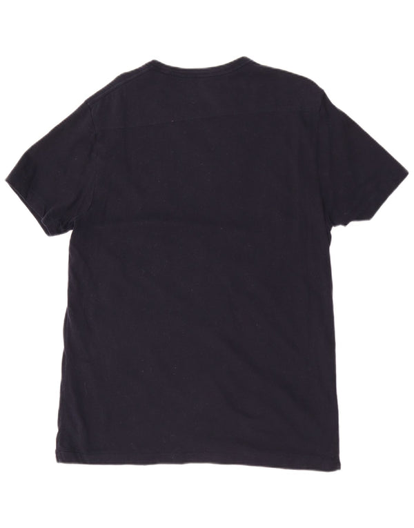 French Connection Mens Regular Fit Graphic T-Shirt Top Medium Navy Blue