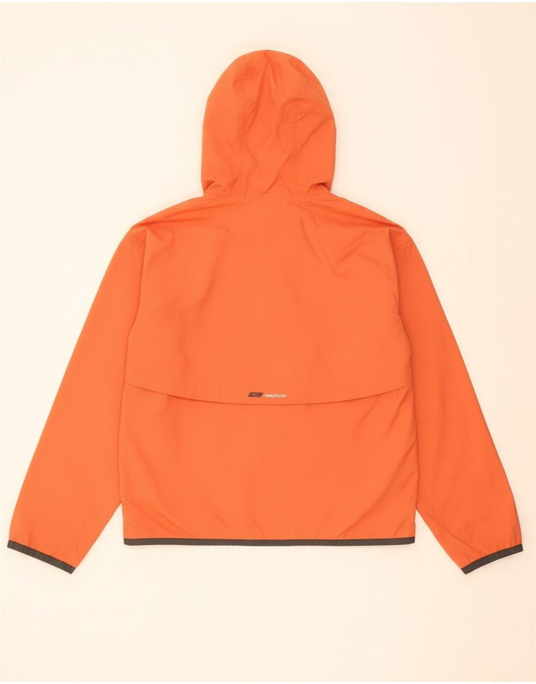 REEBOK Womens Hooded Rain Jacket UK 16 Large Orange
