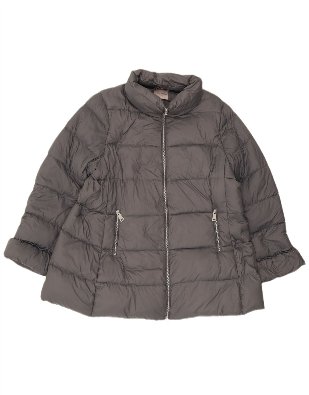Fiorella Rubino Womens Padded Jacket UK 18 XL Grey Polyamide