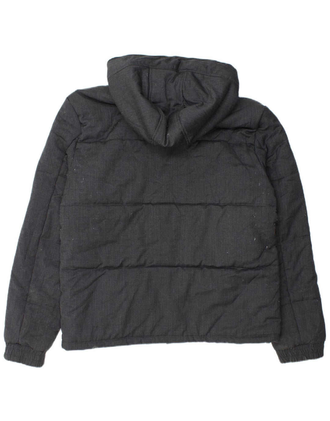 Giacca imbottita con cappuccio da uomo French Connection UK 42 XL Lana nera