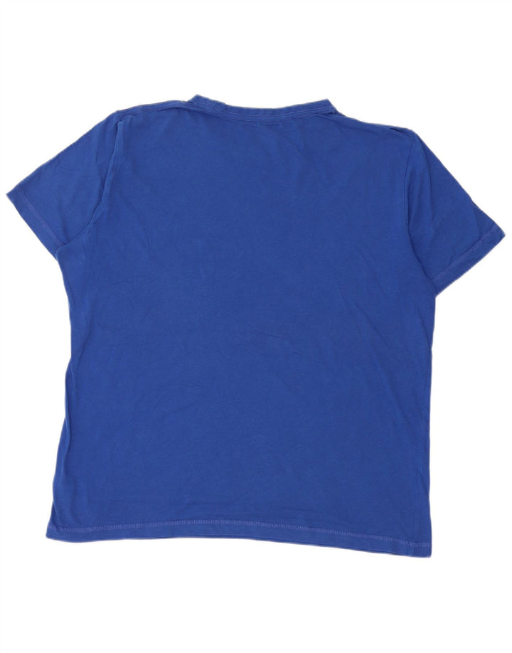 Puma Herre grafisk T-shirt Top Medium Blå Bomuld
