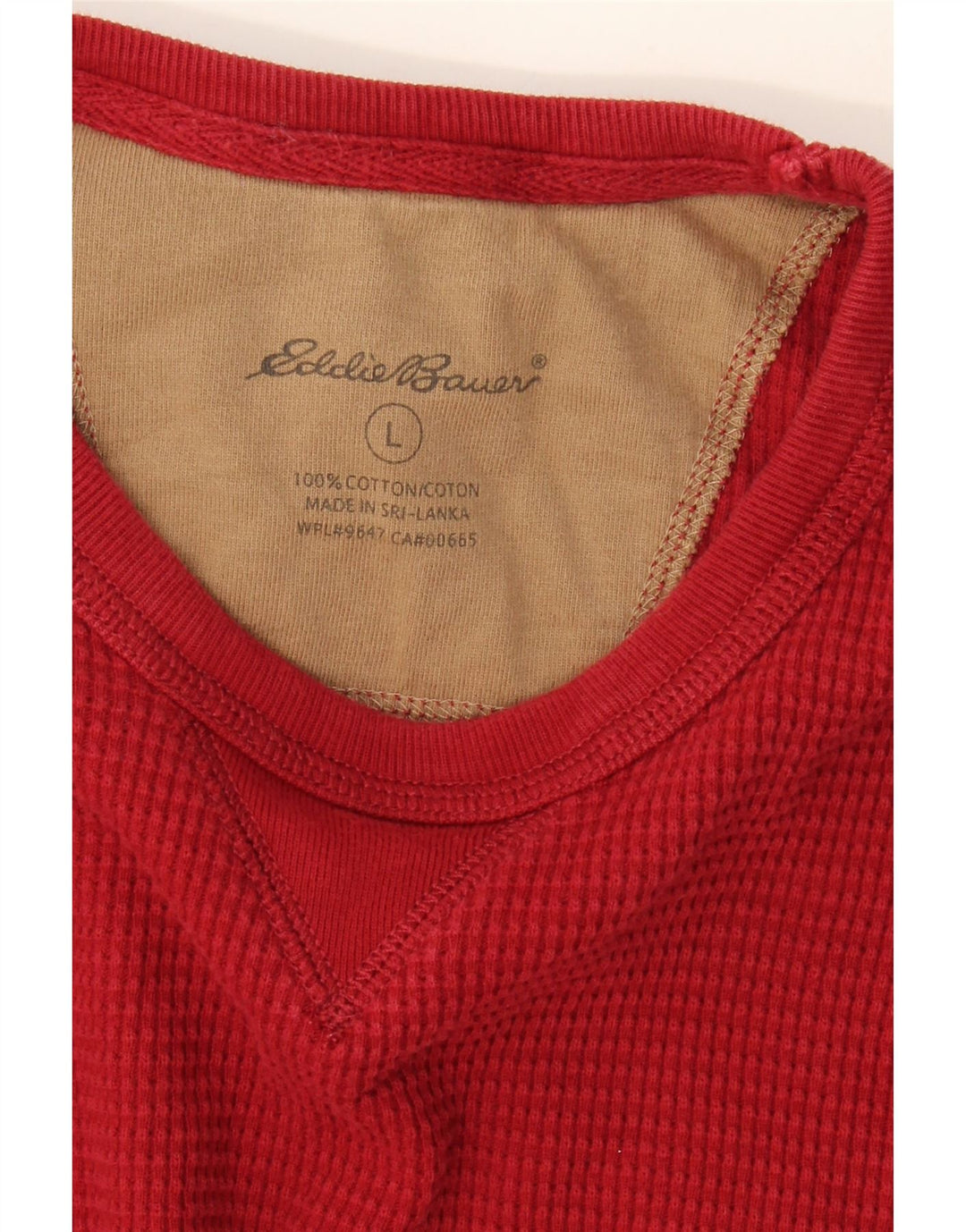 EDDIE BAUER Mens Sweatshirt Jumper Large Red Cotton Vintage Eddie Bauer and Second-Hand Eddie Bauer from Messina Hembry 