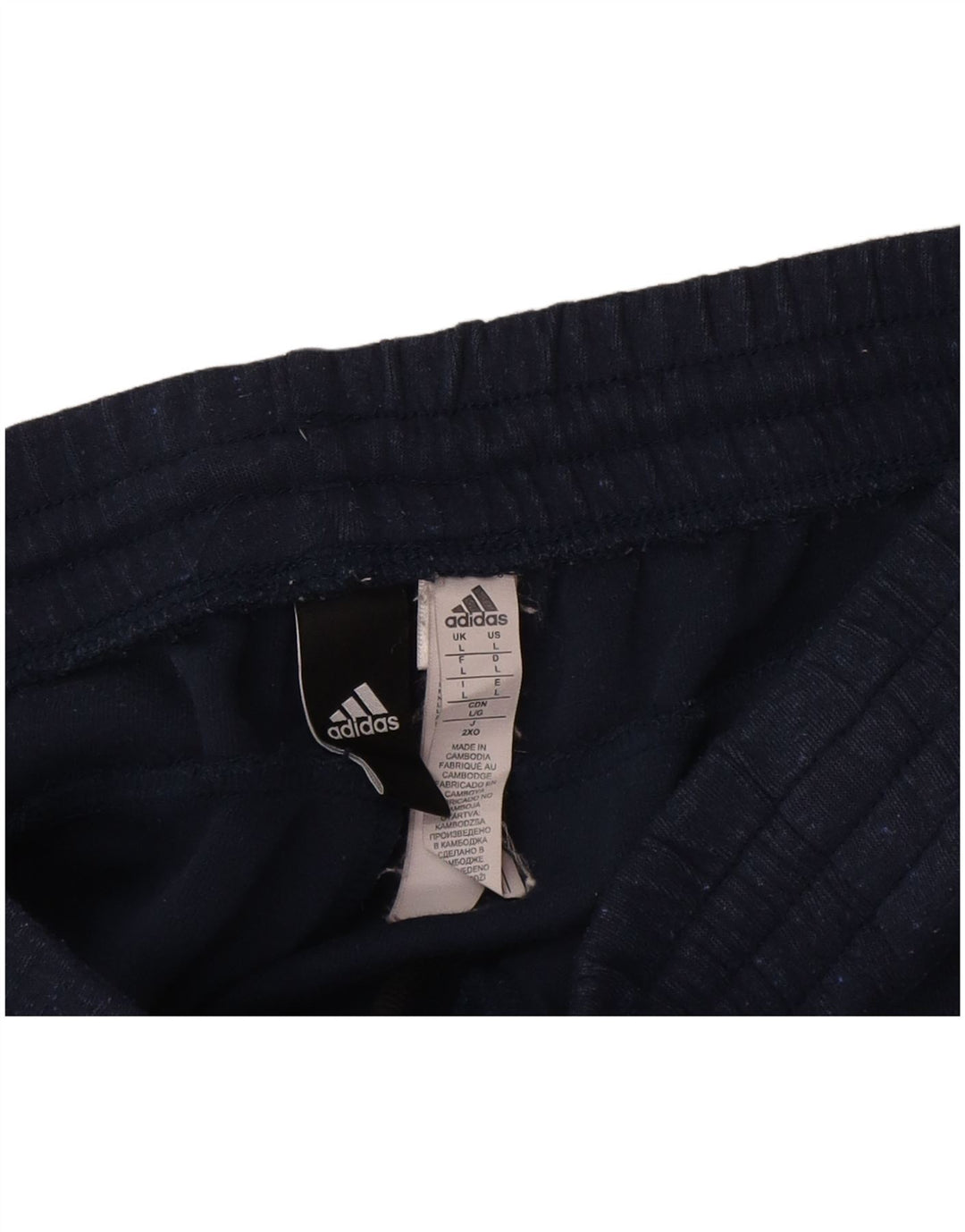 Adidas Mens Tracksuit Trousers Large  Navy Blue Cotton