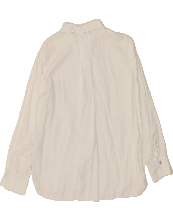 MASSIMO DUTTI Womens Shirt EU 38 Small White Lyocell