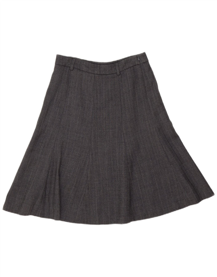 J. Crew Womens A-Line Skirt US 2 XS W28  Grey Herringbone Wool