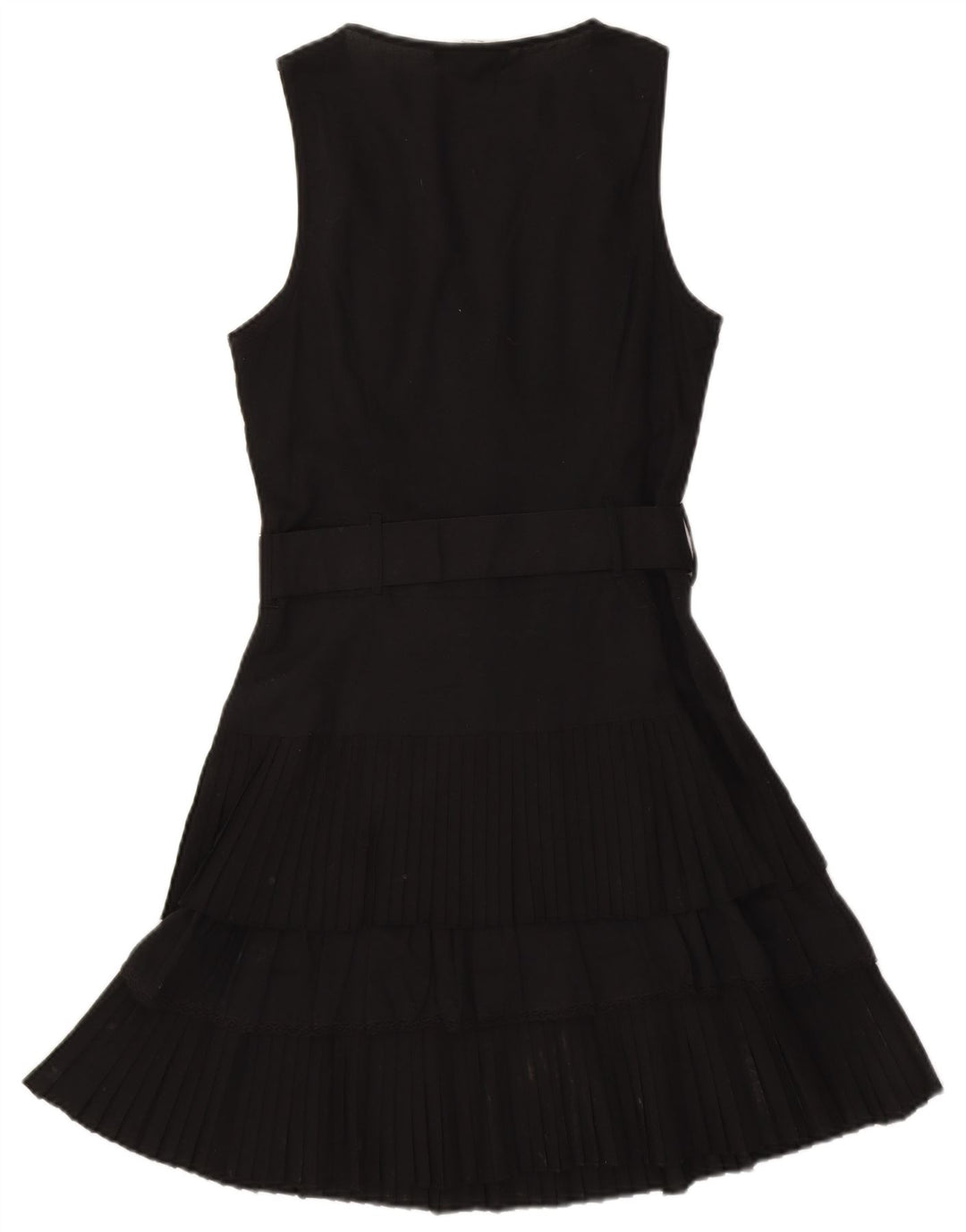 MORGAN Womens Sleeveless A-Line Dress EU 38 Medium Black Polyester