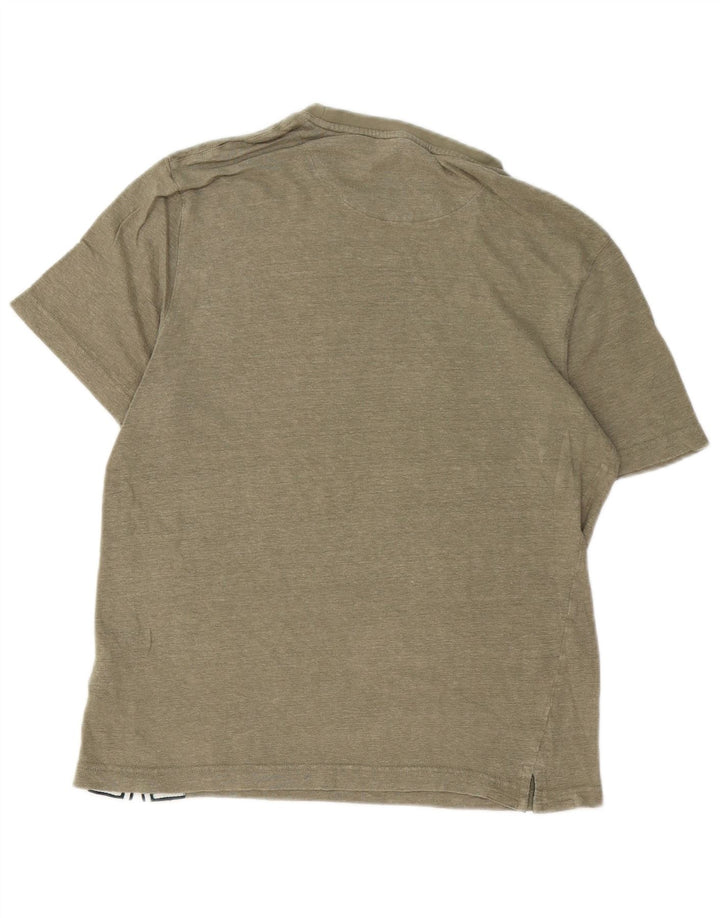 Ted Baker - Camiseta regular para hombre, talla 3, lino caqui mediano
