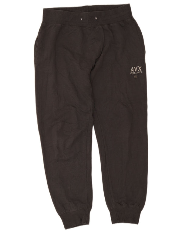 Avirex Mens Graphic Tracksuit Trousers Joggers Large Grey Cotton