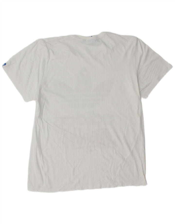 Adidas Mens Graphic T-Shirt Top Large White
